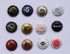 12 tappi capsule spumante vino frizzante champagne bevande birra vintage lotto G
