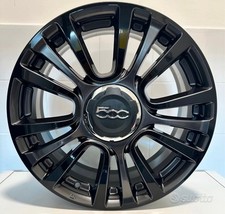 4 CERCHI IN LEGA 17" FIAT 500L / FIAT TIPO NUOVI ORIGINALI NERO DIAMANTATO