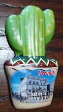 CALAMITA MAGNETE in Plastica FRIGO FRIGORIFERO SOUVENIR  CITTA' PERUGIA 