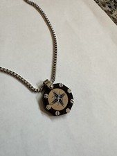 COLLANA BOCCADAMO uomo in acciaio Rosa dei Venti