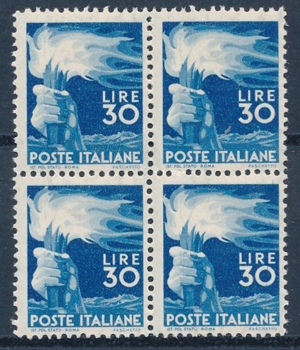 Francobolli 1945 democratica - francobolli,