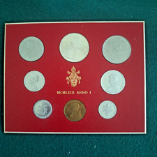 VATICANO 1963 DIVISIONALE COMPLETA PAOLO VI ANNO I CON 500 LIRE ARGENTO FDC