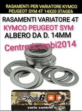 RASAMENTI PER VARIATORE KYMCO PEUGEOT SYM 4T 14X20 STAGE6 ALBERO DA 14 MM GY6