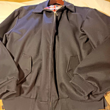 Giacca Harrington stile inglese Mil-Tec blu navy scuro XL lana made in Germany