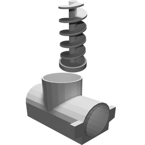 Alloggiamento dispenser cibo - dispenser,