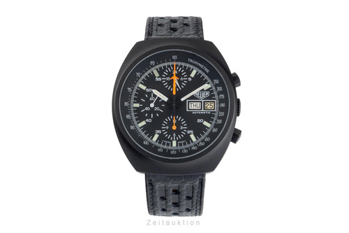 Heuer pilot cronografo acciaio - heuer,