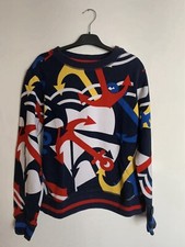 BENETTON Felpa Blu Notte Con