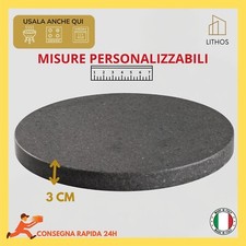 PIASTRA IN PIETRA LAVICA 3CM OLLARE BARBECUE BISTECCHIERA PER PIZZA REFRATTARIA 