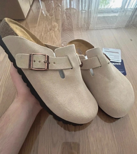 Birkenstock boston beige - birkenstock,