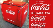 ADESIVI LOGO COCA COLA per FRIGO A POZZETTO-SET RESTAURO OLD FRIDGE STICKER