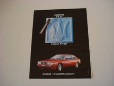 advertising Pubblicità 1984 MASERATI BITURBO