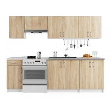 Cucina lineare 240 moderna - lineare,