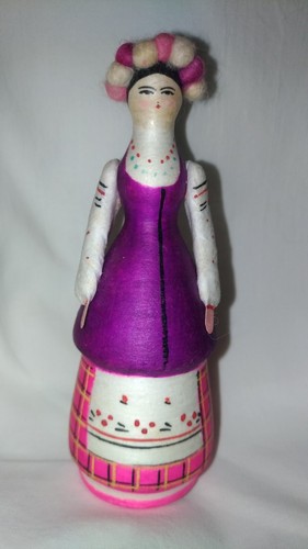 Bambola russa papier mache - papier,