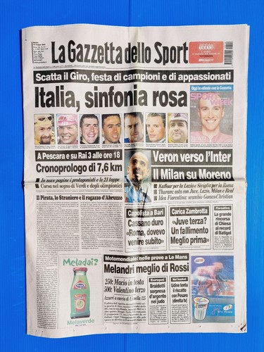 Gazzetta dello sport maggio - gazzetta, 19