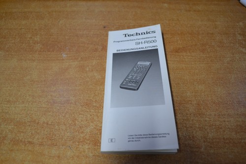 Technics r500 istruzioni - technics,