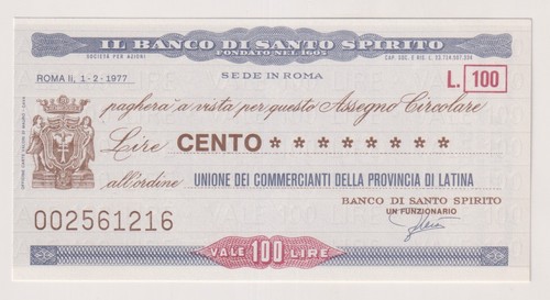 Miniassegni banco santo - banco,