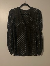 Zara Basics Black Polka Dot