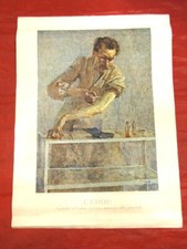 Stampa originale Emilio BESTETTI L'eroe di Amisani edizioni d'arte Milano 1940-1