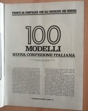 GRAZIA N. 1360 1967 RITAGLIO 100 MODELLI NUOVA CONFEZIONE ITALIANA CIANA NOCETO