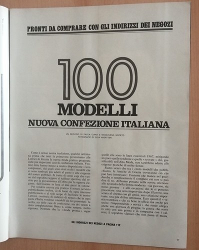 Grazia 1360 1967 ritaglio - grazia,