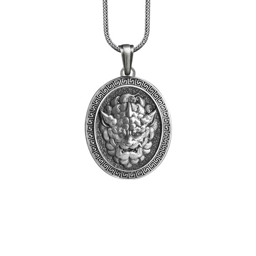 Collana foo dog argento - foo,