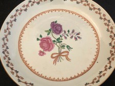 Compagnia Delle INDIE Piatto Fondo Porcellana XVIIII Secolo Porcellana Cinese