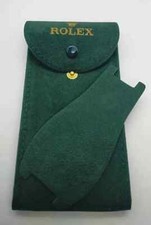 Sacchetto floccato verde con pattina interna e bottone 7X13.5mm made in Italy