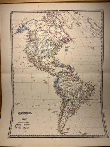 Mappa antica originale 1855
