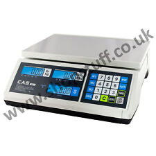 CAS Junior 15 kg bilancia al dettaglio piastra piatta approvata al commercio CONSEGNA VELOCE