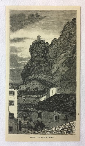 1880 incisione rivista borgo - incisione, ~