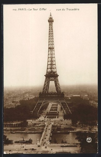 Parigi tour eiffel vue - ak, la