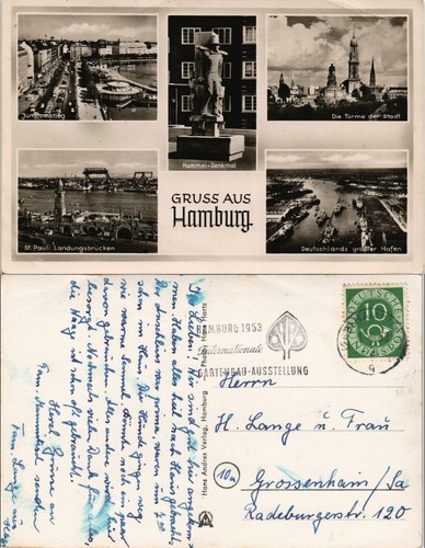 Cartolina multifoto amburgo - multifoto,