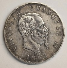 Moneta Scudo 5 Lire 1862