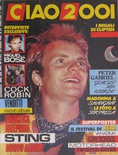 CIAO 2001 24 1986 Sting Dee Snider Peter Gabriel Madonna Big Country Miguel Bosé