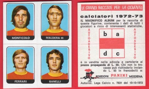 Figurina calciatori panini - figurina,