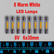 8 pezzi lampadina fusibile AC8V bianco caldo LED audio vintage Marantz quadrante misuratore luce