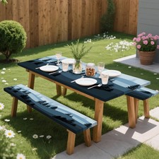 Picnic Table Cover with Bench