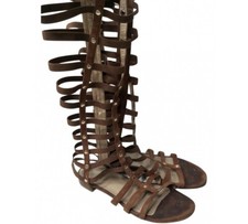 Sandali Alla Schiava In Pelle