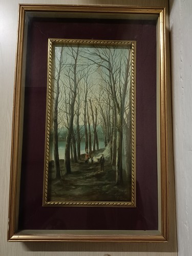 Dipinto olio tavola firmato - dipinto, su
