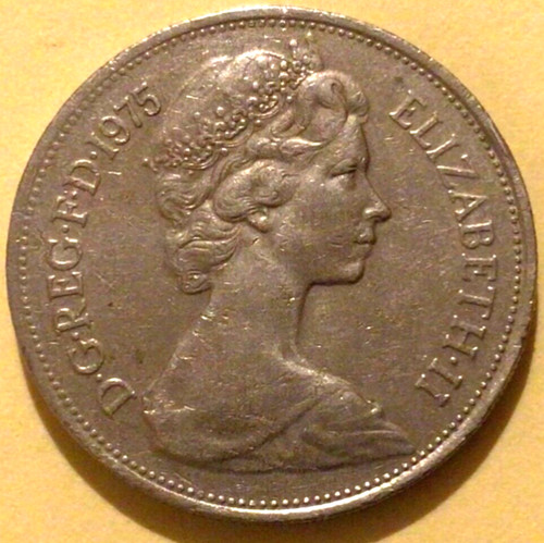 Ten new pence 1975 - 10,