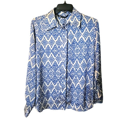 Top zara blu raso - blu,