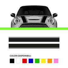 MINI COOPER fasce adesive in vinile - strisce bonnet stickers cofano one D S