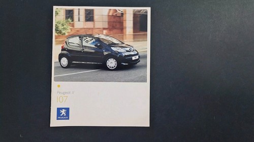 Peugeot 107 brochure catalogo - peugeot,