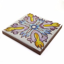 Mattonella Piastrella 10x10cm Ceramica Vietri Patchwork 100% FATTE MANO  