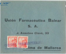 75490 - SPAGNA - STORIA POSTALE - FRANCOBOLLO BARCA su COPERTINA