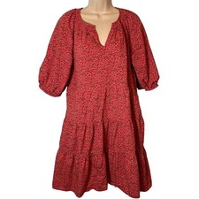 Abito filo universale donna M tasche floreali lunghezza ginocchio Prarie Cottagecore