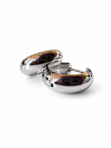 Roundy silver orecchini a - roundy, |