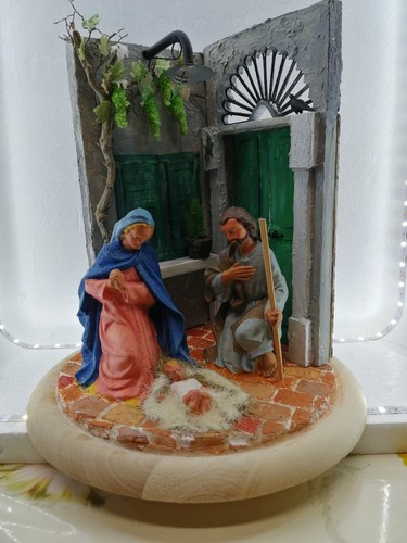 Diorama presepe artigianale - presepe,