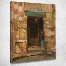 Donna Araba In Una Porta