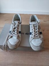 Scarpe Lacoste 43 uomo Bianche, mod. Rayford 8 SRM OFF WHT leather/suede